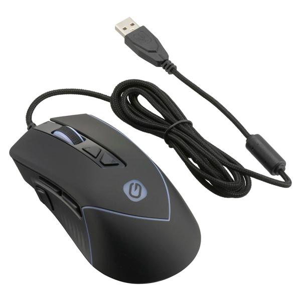 �Q�[�~���O�}�E�X�i�L���ڑ� USBType-A/�{�^����9/RGB�o�b�N���C�g/�P�[�u����1.8m/�{�̎���120g/�u���b�N�j_01-7277_PC-SMREX201-K_OHM�i�I�[���d�@�j ���i�摜1