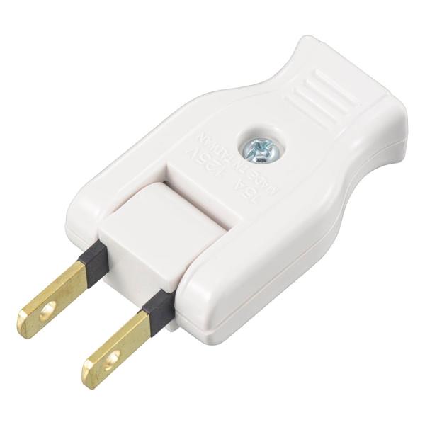 絶縁カバー付ムービープラグ（トラッキング火災対策に/補修用/1500Wまで/15A-125V/ホワイト/パッケージ無）_06-5356_HS-HMVP-ZE/W_OHM（オーム電機）