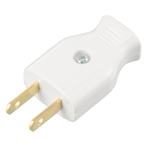 差込みプラグ（プラグ交換用/補修用/1500Wまで/15A-125V/ホワイト/パッケージ無）_06-5358_HS-HHP/W_OHM（オーム電機）