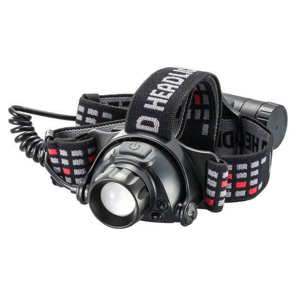 LEDヘッドライト USB充電式 リードウォーリア 900ルーメン｜LC-HUS900S-K 08-1369｜OHM（オーム電機）