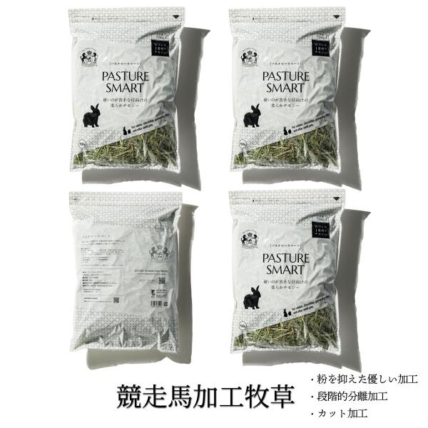 PASTURE SMART (硬いのが苦手な子向けWプレスチモシー) | ベーシック加工 牧草 | 大容量700g × 4袋 | 令和7年産 チモシー 1番刈り 牧草