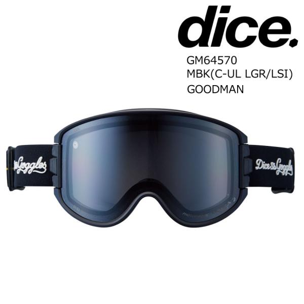 ねぎまDICEダイス【GOODMAN / C-GRY/BK】調光 DICE（ダイス） 予約商品 26-27 ゴーグル グッドマン GM64570 MBK DICE