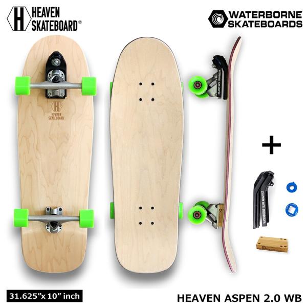 ヘブン スケート 完成品 アスペン 2.0 WB 31.625” × 10”インチ HEAVEN SKATE ASPEN 2.0 ウォーターボーン ダンシングスケート カービング スノボ オフトレ