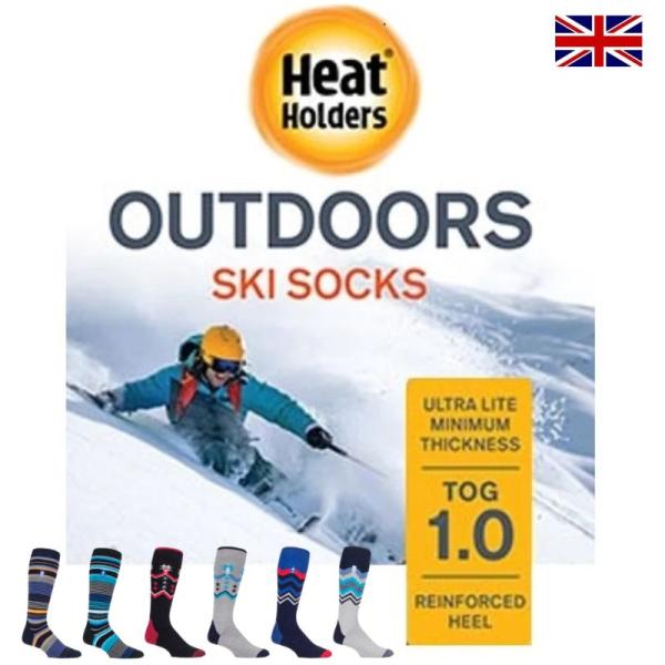 保温力3倍！ MENS HEAT HOLDERS " Ultra Lite SLALOM ADVNTURE - SKI " シリーズHeat Holders(ヒートホルダーズ)は、日本製の透湿・保温性に優れるカシミヤライク（柔らかく心地よい...