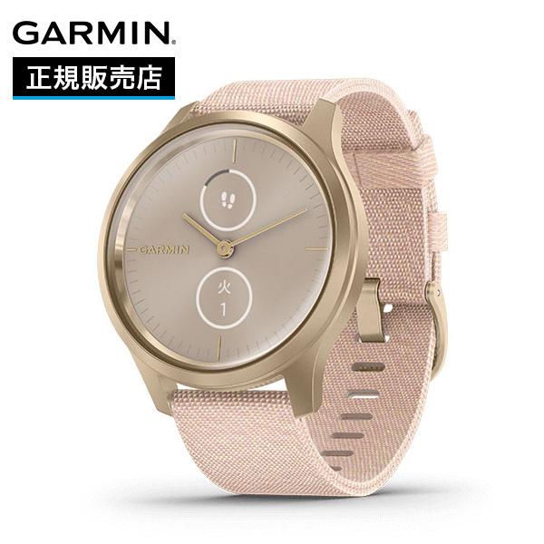 GARMIN（ガーミン） vivomove Style Blush Pink Nylon / Light Gold 