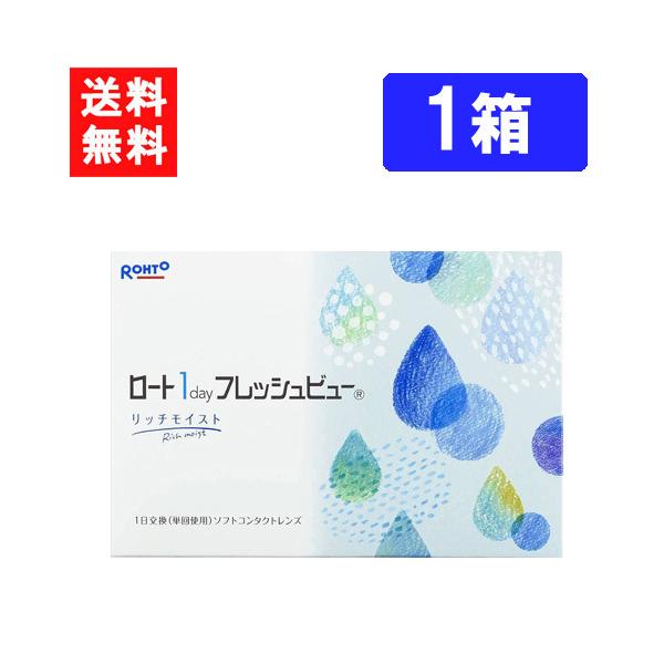 ロート ワンデーフレッシュビュー リッチモイスト 90枚入 ×1箱  RHOTO 1DAY フレッシュビュー