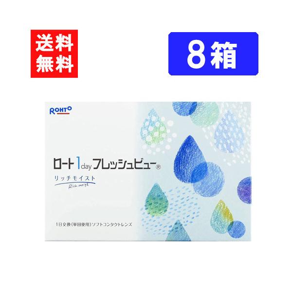ロート ワンデーフレッシュビュー リッチモイスト 90枚入 ×8箱  RHOTO 1DAY フレッシュビュー