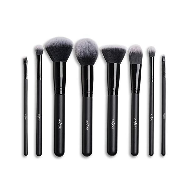 Anjou メイクブラシ 8本セット 化粧筆 フェイスブラシ 高級タクロン コスメ 専用ポーチ付 Aj Mta003 ブラック Buyee Buyee Japanese Proxy Service Buy From Japan Bot Online