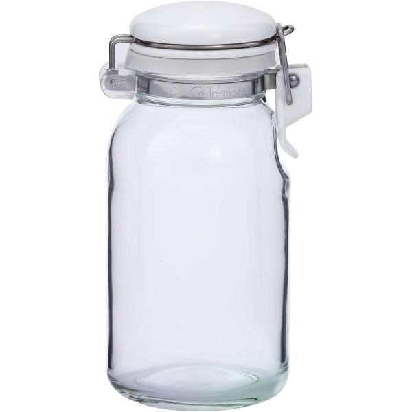 手作りの調味料入れに最適！液だれしにくい注ぎ口。商品サイズ：胴径68Ｘ高さ145ｍｍ口径：40mm容量：300ｍｌ本体：ソーダライムガラスフタ/ポリプロピレン、中栓/シリコンゴム、金具/18-8ステンレス原産国:日本