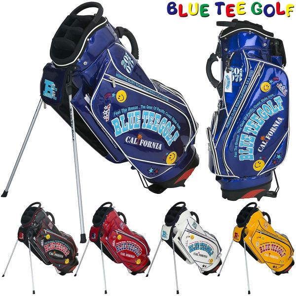 BLUE TEE GOLF エナメルキャディーバッグ スタンド型 BLUE TEE GOLF（ブルーティーゴルフ） 日本正規品 エナメル スタンド