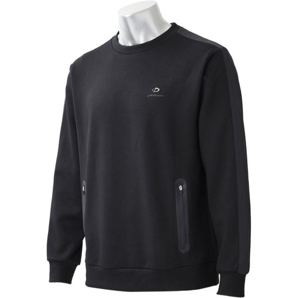 Phiten ファイテン　リカバリーウェア プルオーバー メンズ ブラック L Phiten（ファイテン） リカバリーウェア プルオーバー メンズ ブラック