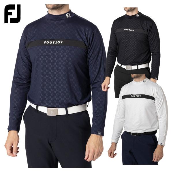 フットジョイ FOOTJOY ゴルフウエア メンズ 長袖モックネックシャツ 吸汗速乾 ストレッチ 「 FJ-F24-S07 」 秋冬ウエア 【当店在庫品】