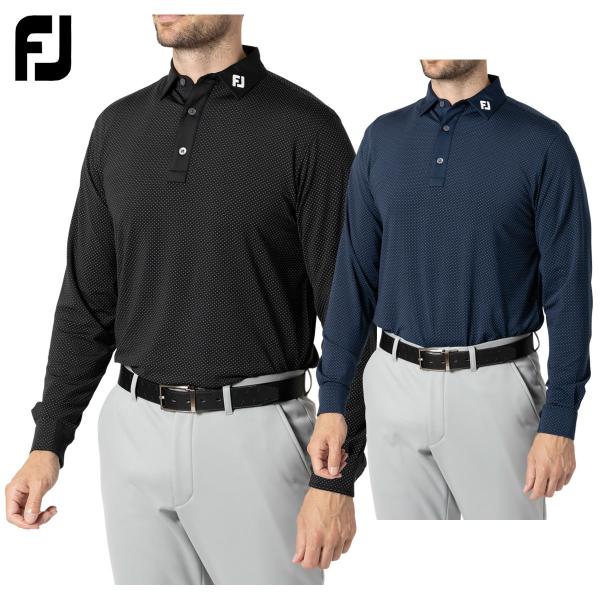 フットジョイ FOOTJOY ゴルフウエア メンズ 長袖シャツ 「 FJ-F24-S15 」 ストレッチ 吸汗速乾 秋冬ウエア 【当店在庫品】