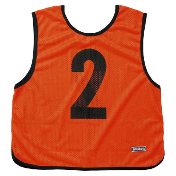 molten - 新品 モルテン 小学生向け ゲームベスト #1-10 オレンジ ジュニア molten モルテン(Molten) ゲームベストジュニア蛍光オレンジ 10