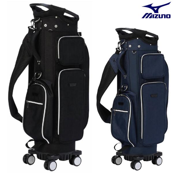 ゴルフ　バッグ　キャディバッグ　美品 MIZUNO（ミズノ） 正規品 4軸キャスター キャディバッグ 2026新製品
