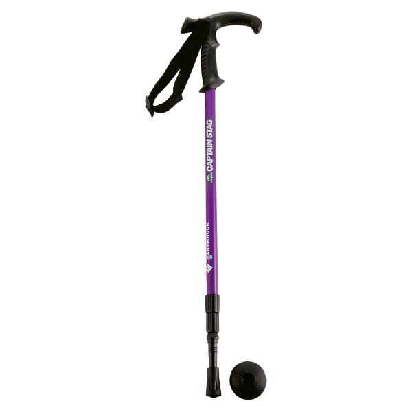 CAPTAIN STAG キャプテンスタッグ FEELBOSCO トレッキングステッキTグリップ3段スライドPL M−9837  M9837