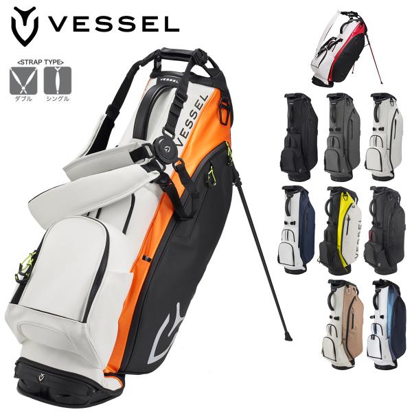 VESSEL PLAYER3.0 スタンドキャディバッグ 正規品 ベゼル キャディバッグ VESSEL Player 3.0Stand SINGLE 8.5型
