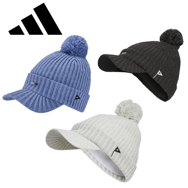 COLD.RDY プレートロゴバイザーニットキャップ寒くなってきたら、ラウンドで集中力を発揮するのに必要な暖かさを保てる、このゴルフキャップはマスト。ゴルフ場でもそれ以外でもおしゃれに被れる、ポンポン付きのクラシックなニットキャップ。温もり...