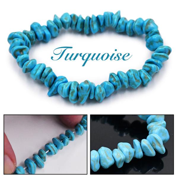 【希少石/最強品質】天然ターコイズ＊タンブル型＊　天然石ブレスレット 楽天市場】【限定3本】【希少】【ハイクオリティー】天然色