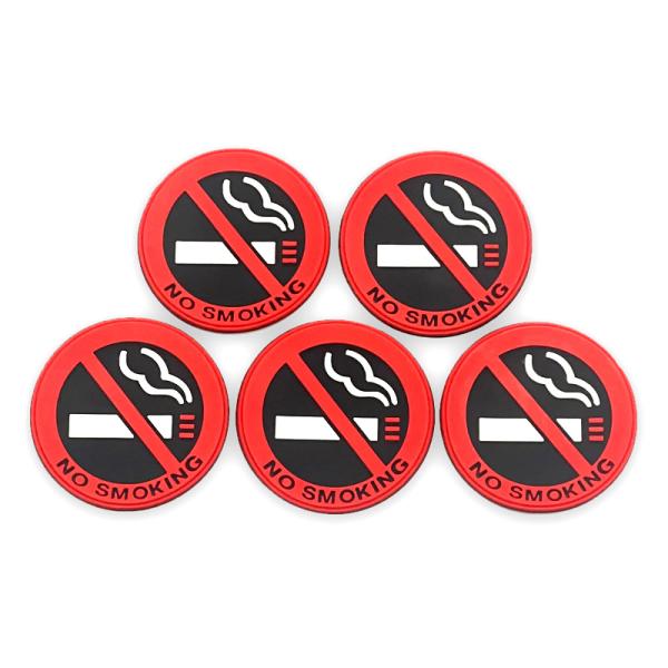 禁煙 ステッカー シール 5枚セット ノースモーキング 車内 オフィス 事務所 店舗 装飾 警告 注意 NO SMOKING マーク