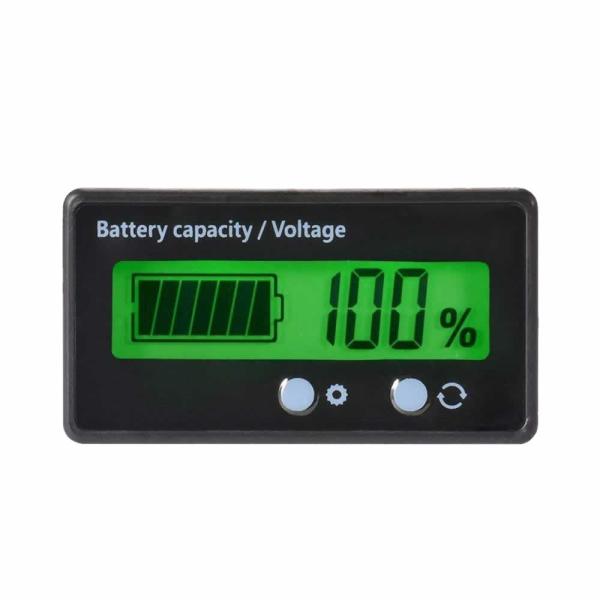 バッテリーモニター 車 電圧計 電流計 12V初期設定済 バッテリーチェッカー 9V〜63V 残量計 LCD表示 埋め込みタイプ バッテリー残量 バッテリー 計測 12V
