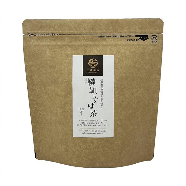 ・カップに入れてすぐ飲める5ｇ20包入り・安心の北海道産の韃靼そばを100％使用した韃靼そば茶です。特殊焙煎機で焙煎しておりますので香り、味わい、旨味が強いのが特徴です。・北海道フードマイスターが厳選した韃靼そばを使用し、栽培期間中は農薬を...
