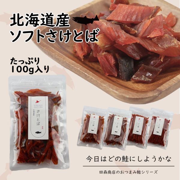 鮭とば 北海道産 さけとば 皮無し やわらか 100g 秋鮭 国産 珍味 お酒のあて おつまみ おやつ ギフト プレゼント