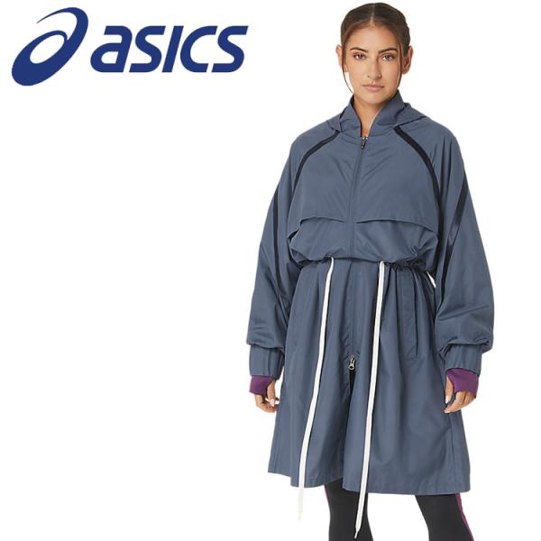 未使用●阪神素地● ジップアップジャケット チタン 1mm FX-644 M ASICS（アシックス） ウィメンズウーブンロングジャケット 2032C847