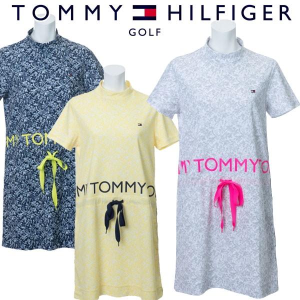 トミーヒルフィガー イーゾーン ゴルフウェア レディース モックネックワンピース ゴルフウェア 半袖 ワンピース Thla037 春夏 ss Thla037 イーゾーン スポーツ