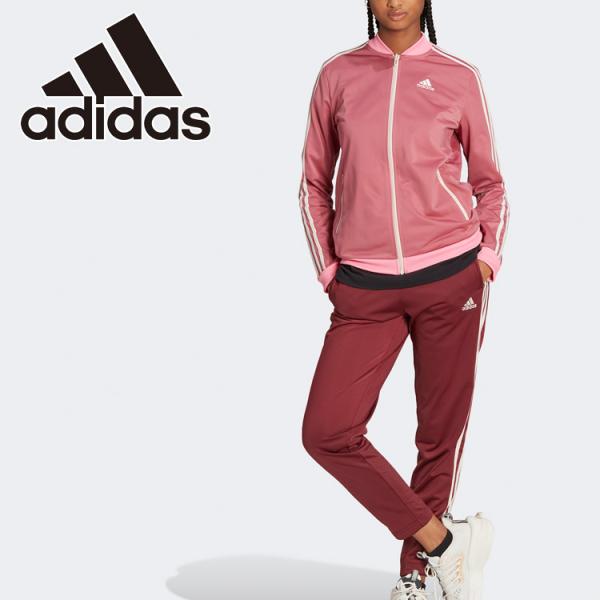 adidas（アディダス） W ESS 3ストライプス トリコット トラックスーツ
