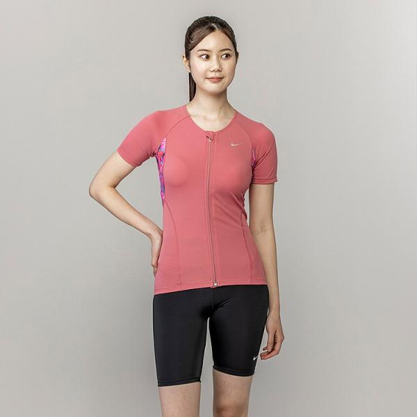 これから水泳をはじめる方におすすめ、セパレートタイプのフィットネス水着。袖が腕周りがすっきりカバー。トップスはジッパー付きで着脱簡単、めくれ防止のスナップボタンでトップスとボトムスが留められる仕様。ブラカップ付属。ボトムスは裏地付き、長めな...