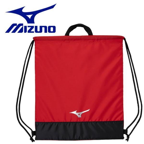 ■ミズノ公式オンライン / トレーニング / バッグ / その他バッグ／ポーチマルチに活躍するランドリーバッグ■サイズL38×H44cm■カラー62：レッド×シルバー■素材ポリエステル（裏加工PU）■原産国ベトナム製■質量約90g■発売シー...