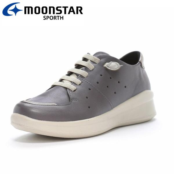 ムーンスター SP2000 グレイ 42301177 スポルス レディース コンフォート シューズ