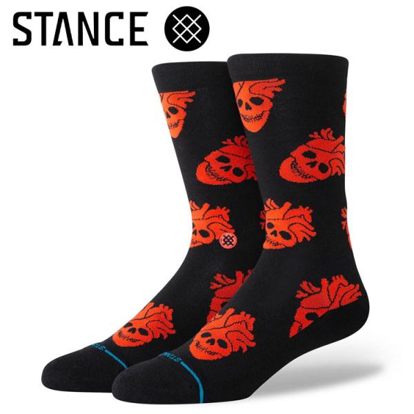 STANCE スタンス FALLIN IN SKULL CREW A545A25FAL メンズ レディース ソックス 靴下 メール便送料無料