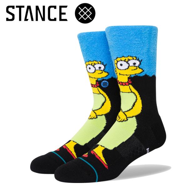 スタンス MARGE A555D22MARBLK ソックス 靴下 THE SIMPSONS ザ・シンプソンズ コラボ メール便送料無料