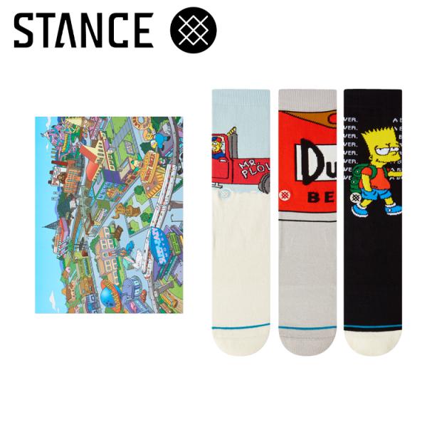スタンス THE SIMPSONS BOX SET A555D22THSMUL ソックス 靴下 メンズ THE SIMPSONS ザ・シンプソンズ コラボ
