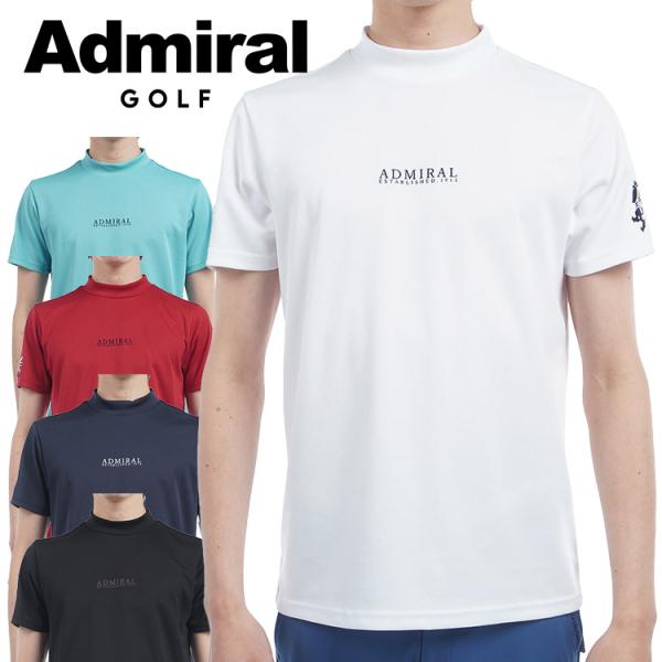 Admiral Golf アドミラルゴルフ フラッグ モックネックシャツ メンズ