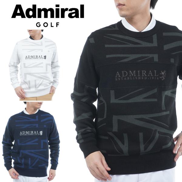 Admiral Golf（アドミラルゴルフ） UJジャガード クルーネックセーター