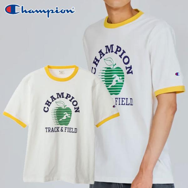 チャンピオン ショートスリーブリンガーTシャツ 半袖 カジュアル メンズ C3-B336-740 メール便送料無料 クリアランスセール 返品不可