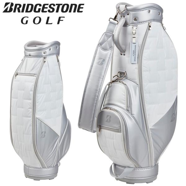 BRIDGESTONE - 【新品】ブリヂストン 軽量キャディバッグ【白】 BRIDGESTONE GOLF ブリヂストン レディース 軽量モデル CBG251