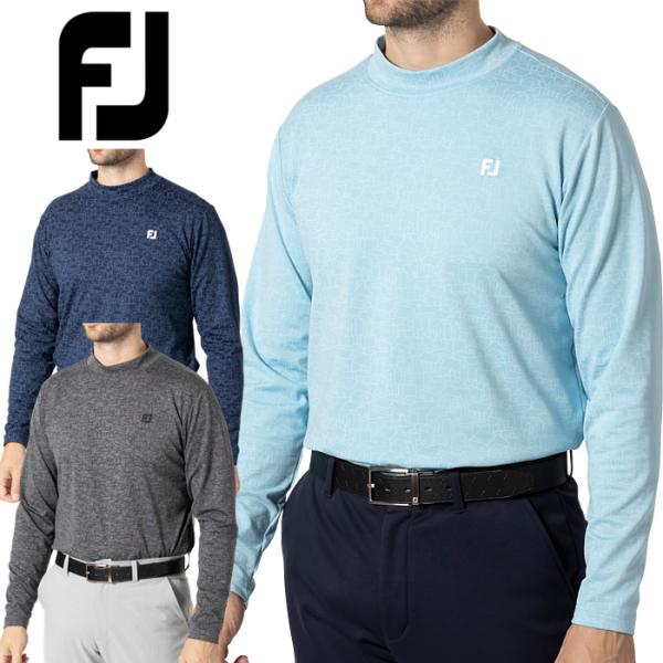 FootJoy（フットジョイ） 起毛スコティッシュプリント 長袖モック