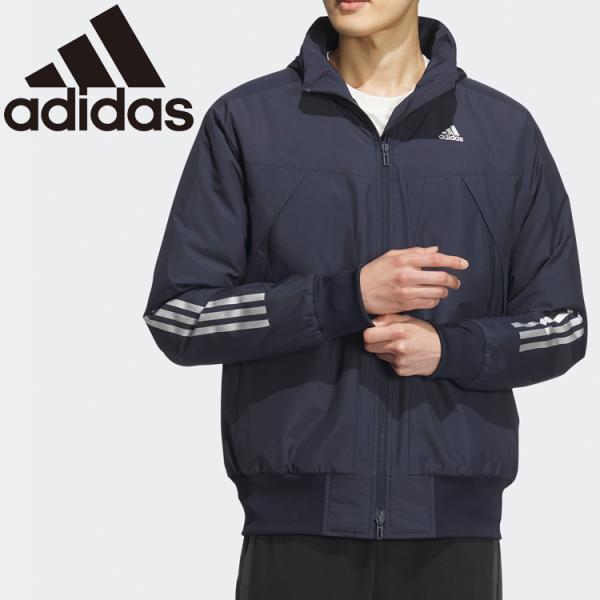 adidas（アディダス） MH 3ストライプス パデッドジャケット JMQ35