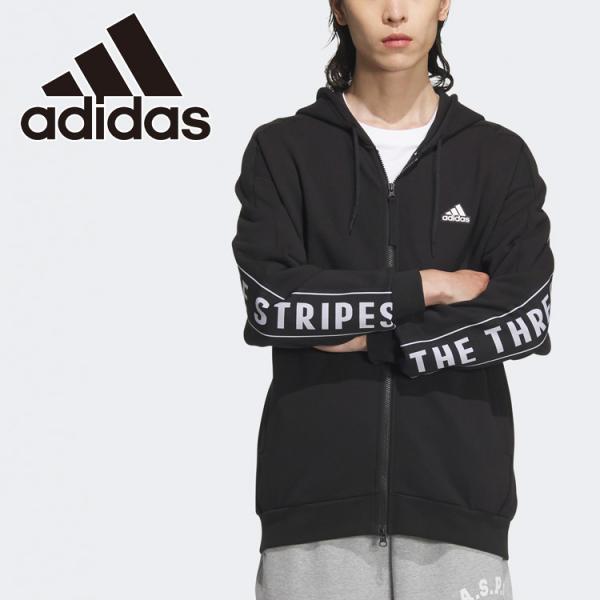 adidas アディダス M WORD スウェットFZフーディ KWX99-JG8596