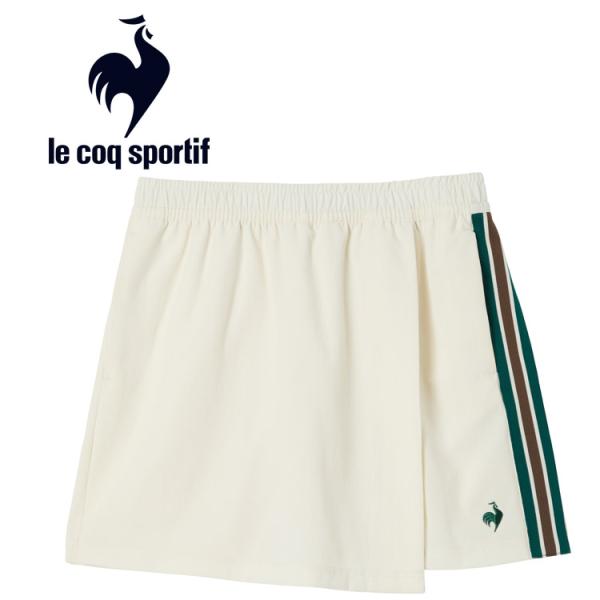 ルコック le coq sportif リブクロス キュロットスコート LU5FSK00L-WH01 レディース メール便送料無料