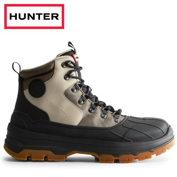 げげげ様洗濯【新品未使用】HUNTER エクスプローラー ダックブーツ UK9 メンズ エクスプローラー ダックブーツ - ブラック