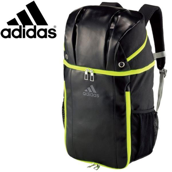 Adidas アディダス サッカー ボール用デイパック ブラック×イエロー ADP26BK ボールバッグ