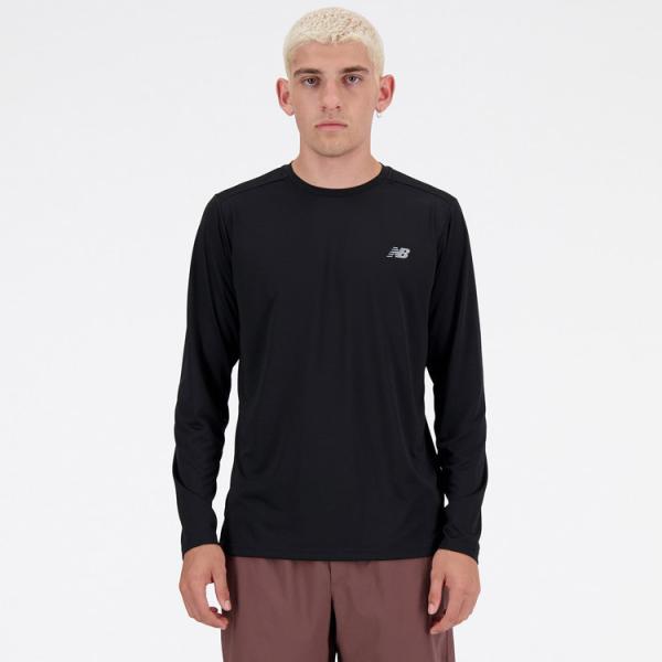 ニューバランス Sport Essentials ロングスリーブTシャツ MT41225-BK メンズ メール便送料無料