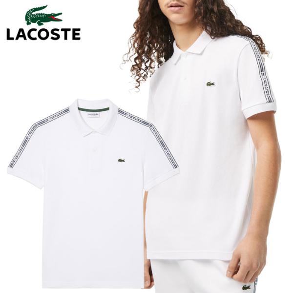 LACOSTE（ラコステ） 鹿の子地ポロシャツ ショルダーテーピング メンズ