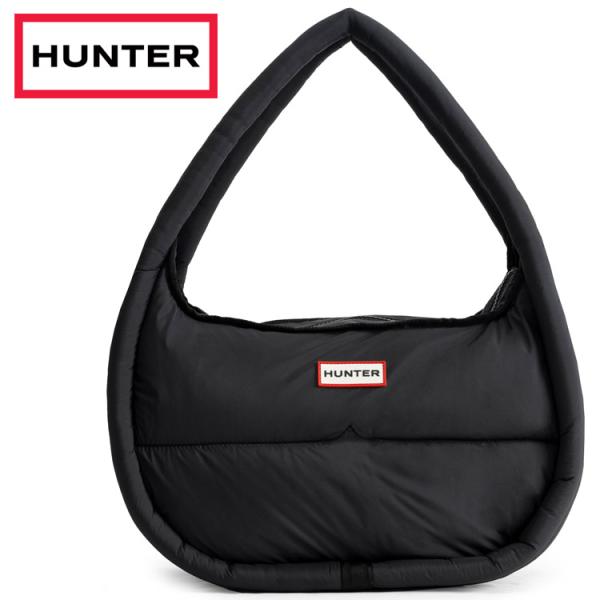 HUNTER（ハンター） フレイムド パファー ラージ ホーボー - ブラック