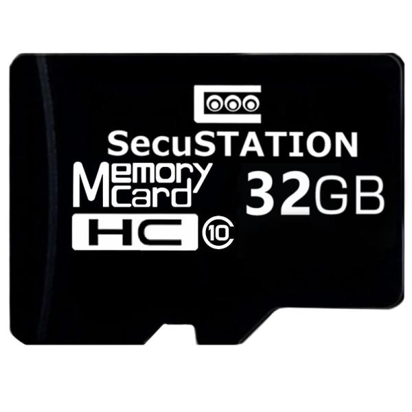 SecuSTATION 防犯カメラ 録画 MicroSDカード 32GB : 防犯カメラ